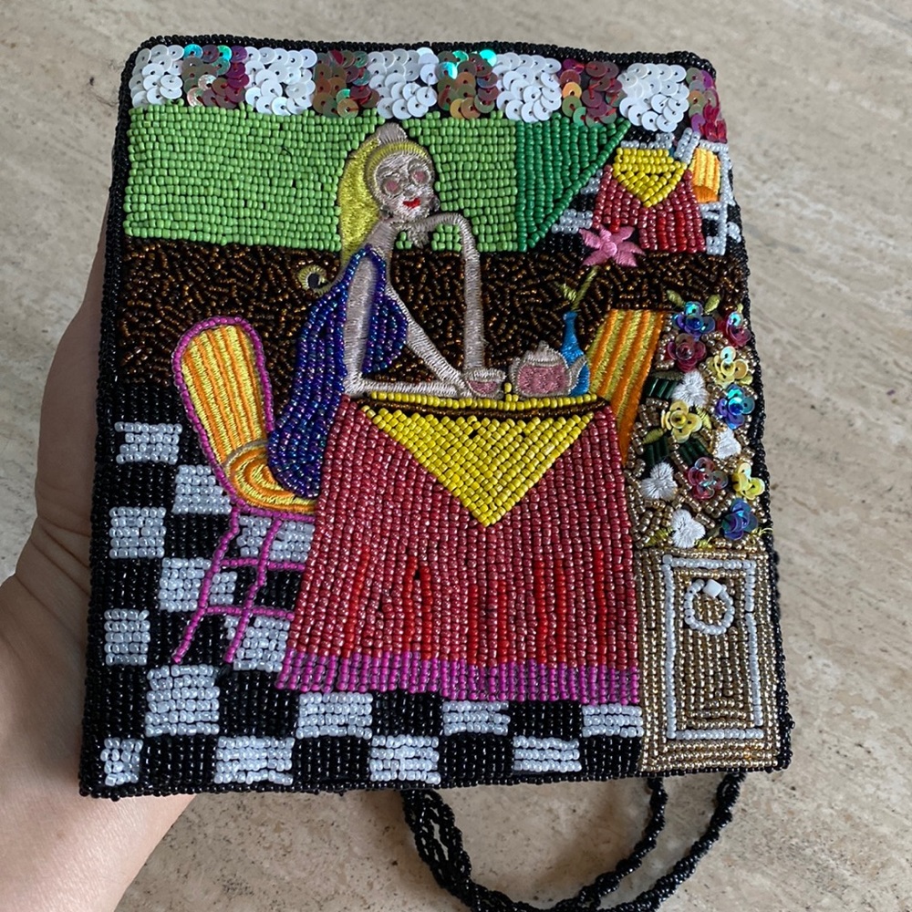 Beaded Sequins cross boy bag beaded PURSE Shoulder Strap Collection - Picture 13 of 16